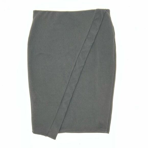 Zara Dresses & Skirts - Women’s ZARA Black Asymmetrical Pencil Skirt Medium Above Knee | Stretchy